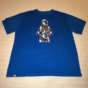 LEGO x Target Blue Minifigure Block Graphic T-Shirt Men's Size L